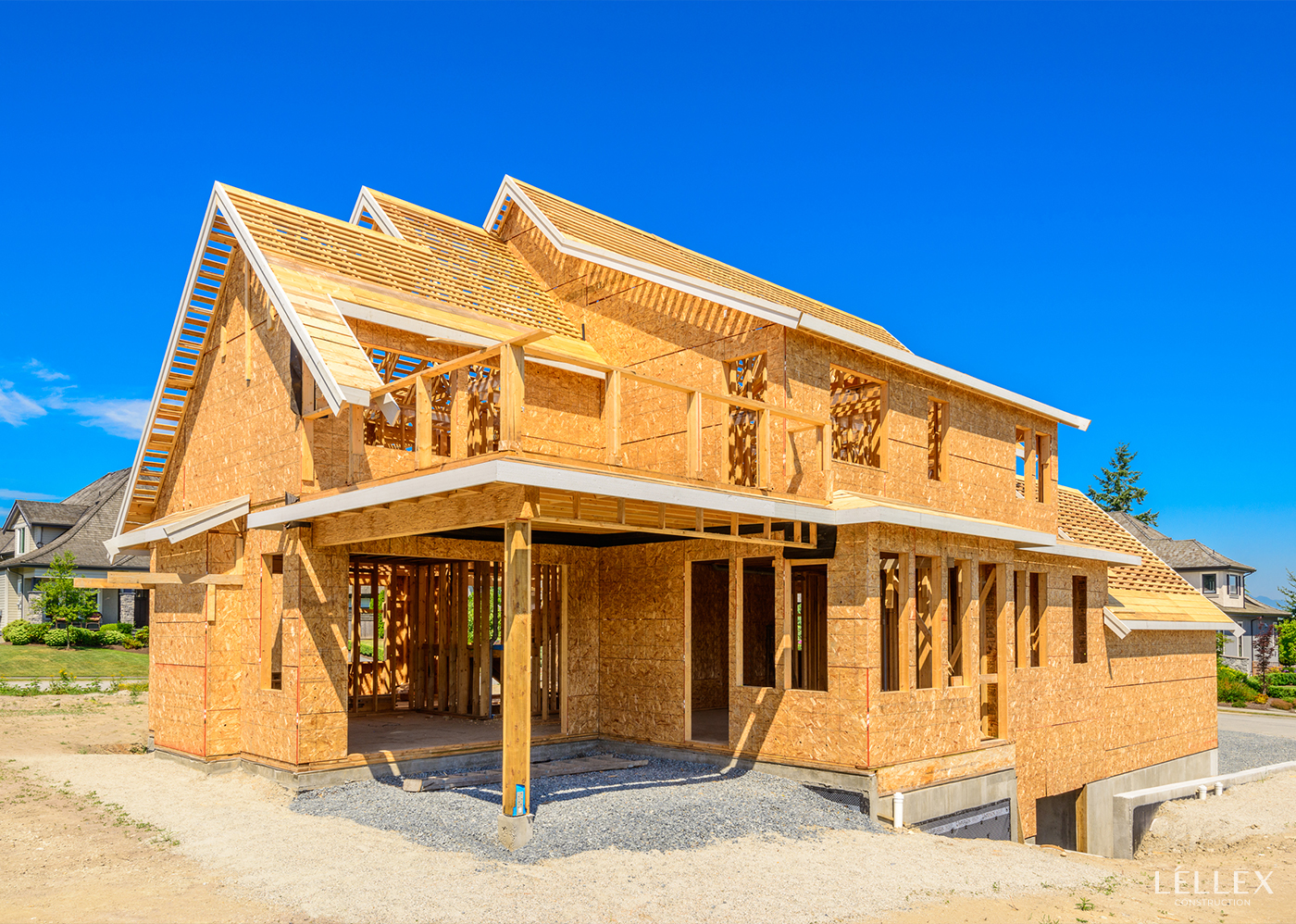 house frame made of plywood