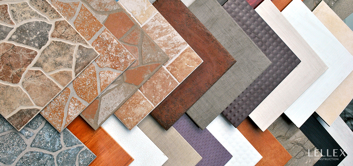 different tile patterns on top of each other