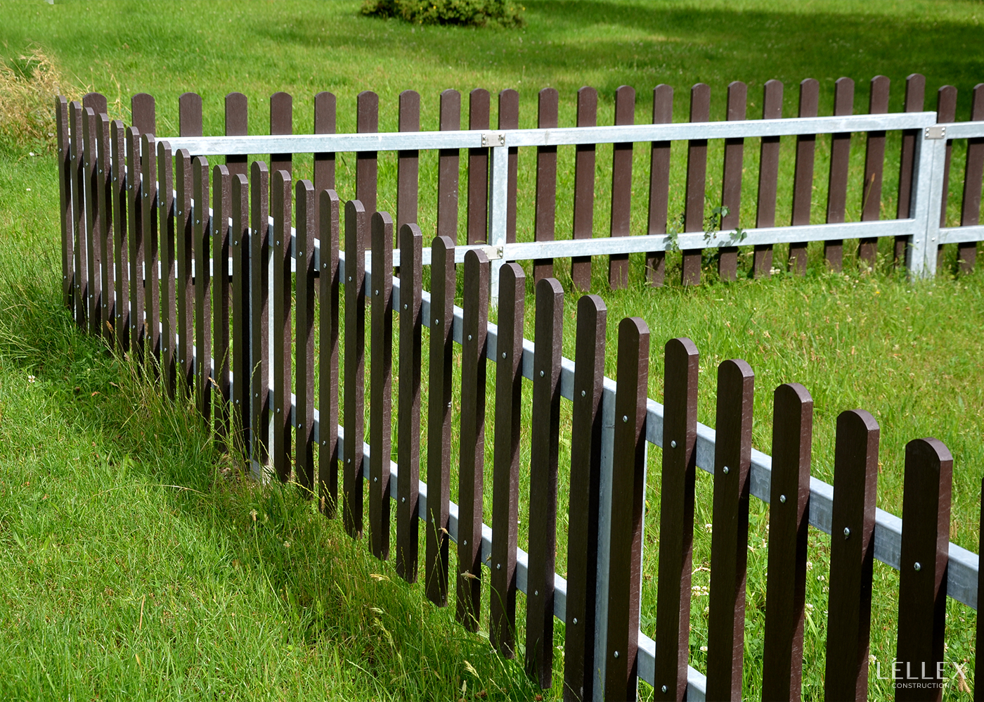 small fence on the lawn