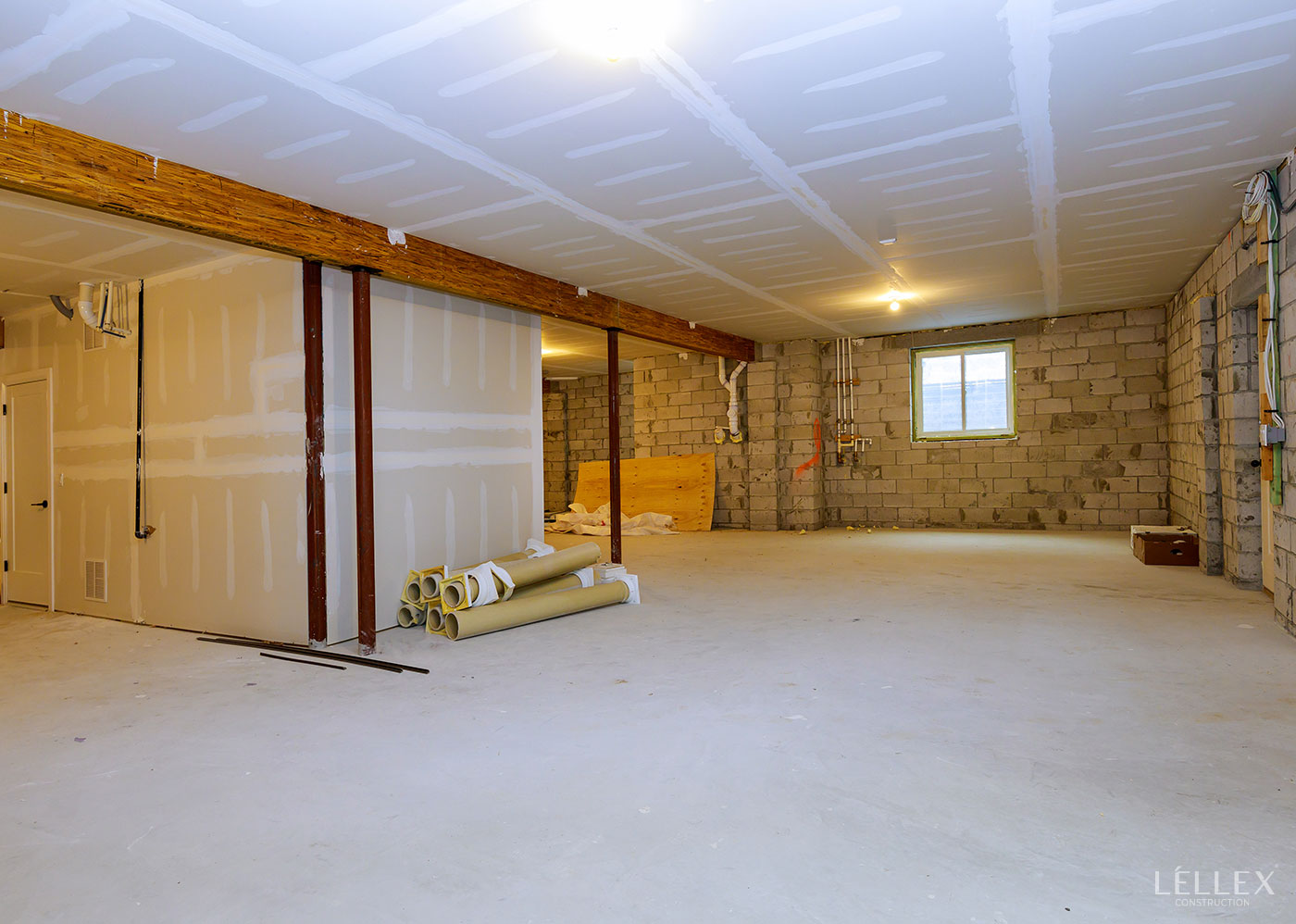 a room in the house under renovation